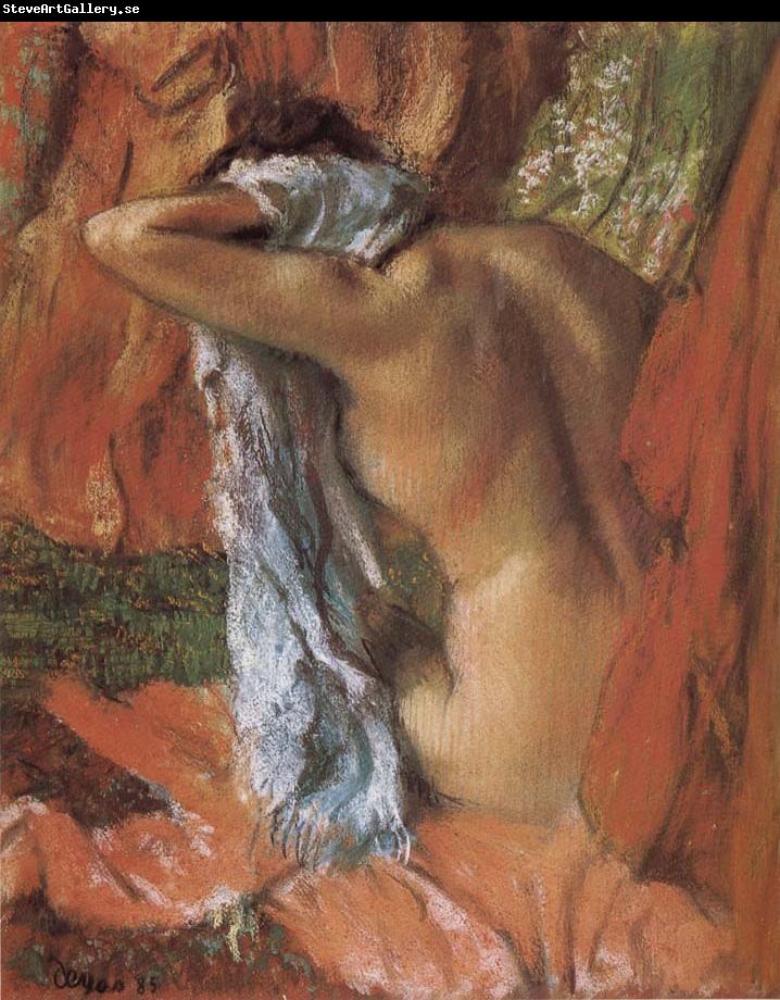 Edgar Degas bathing lady